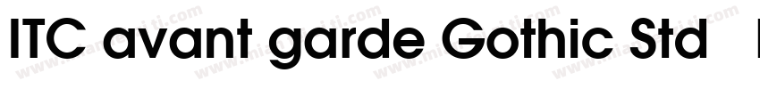 ITC avant garde Gothic Std   Demi字体转换